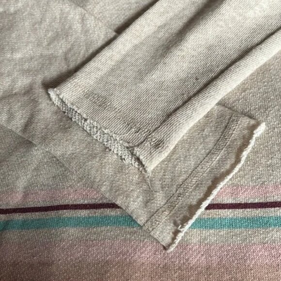 Billabong Striped Open-Front Hooded Cardigan Sweatshirt S/P - Picture 5 of 7